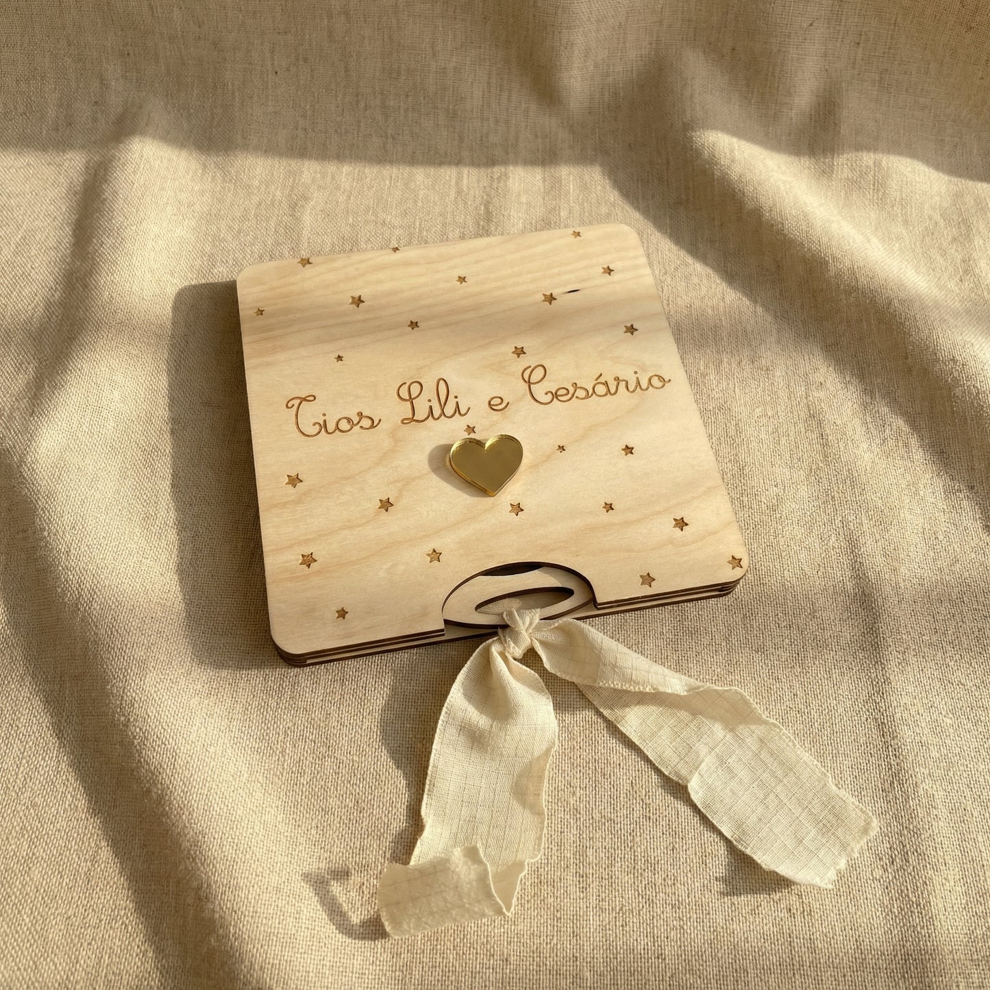 Pedido de Padrinhos "Caixa com Rodela"