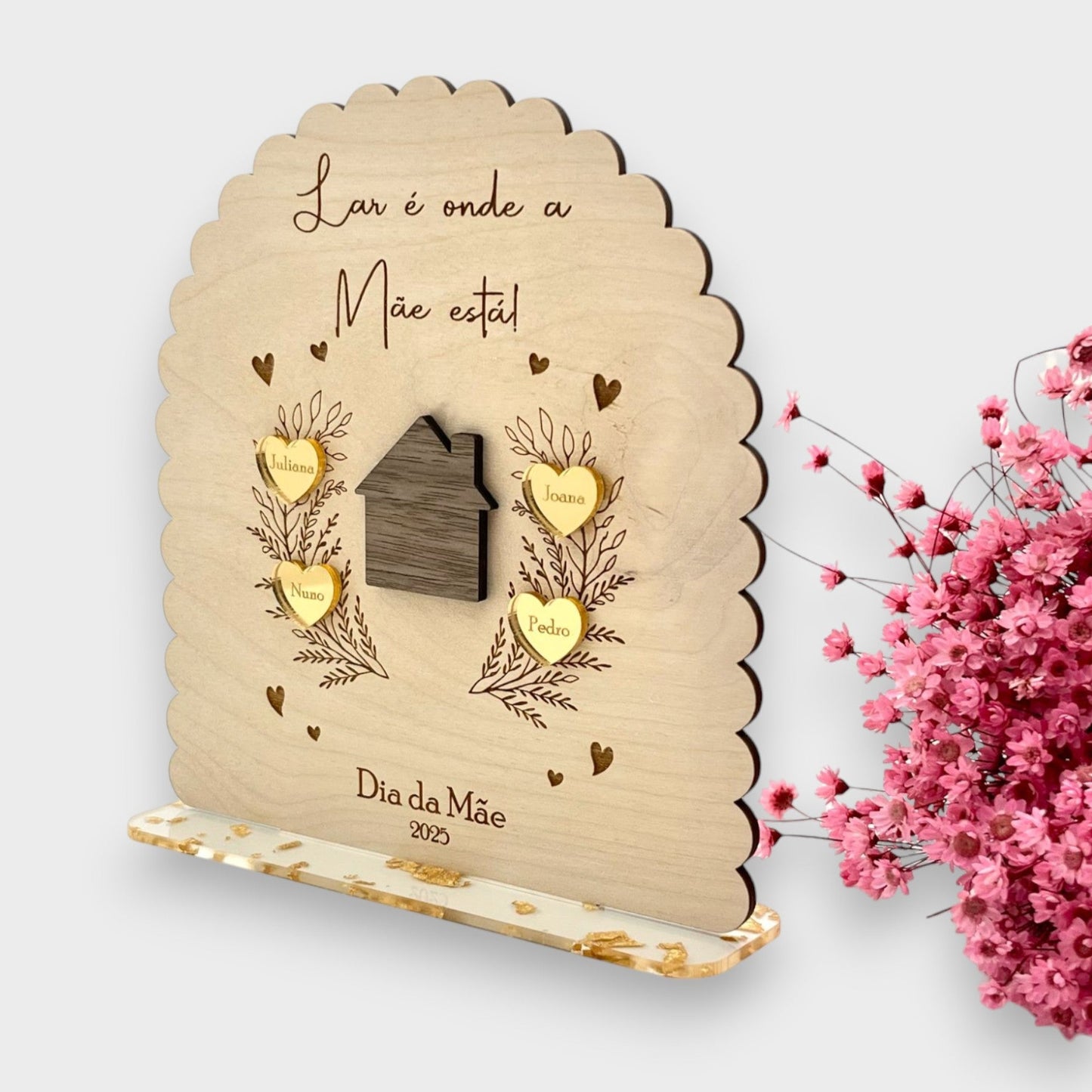 Moldura " Lar é onde a Mãe está! "