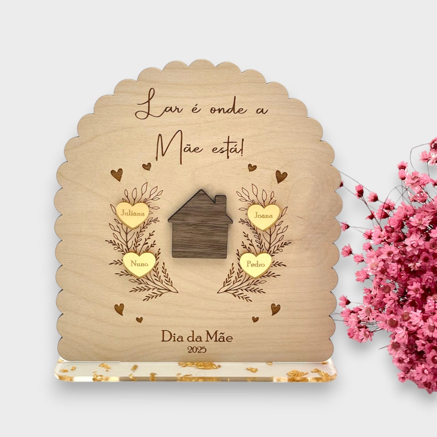 Moldura " Lar é onde a Mãe está! "