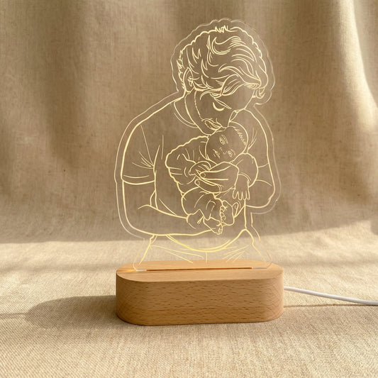 Candeeiro Foto Ilustração Dia do Pai