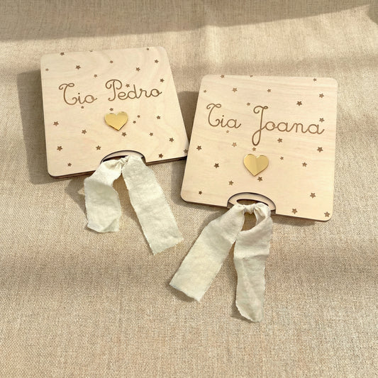 Pedido de Padrinhos "Caixa com Rodela"