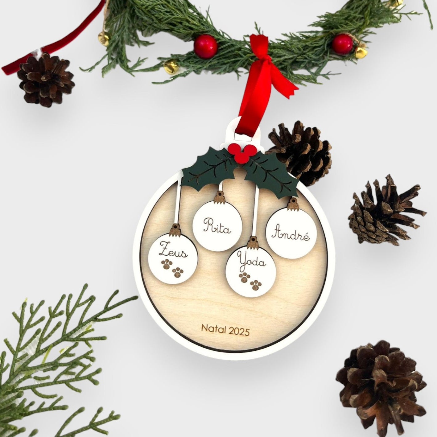 Bola de Natal "Azevinho"