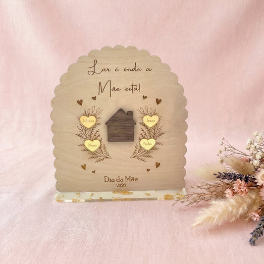 Moldura " Lar é onde a Mãe está! "